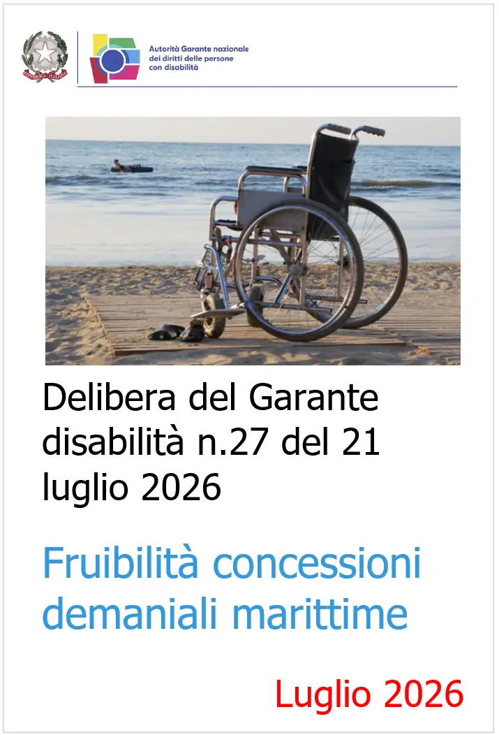 Delibera del Garante disabilità n.27 del 21 luglio 2026 
